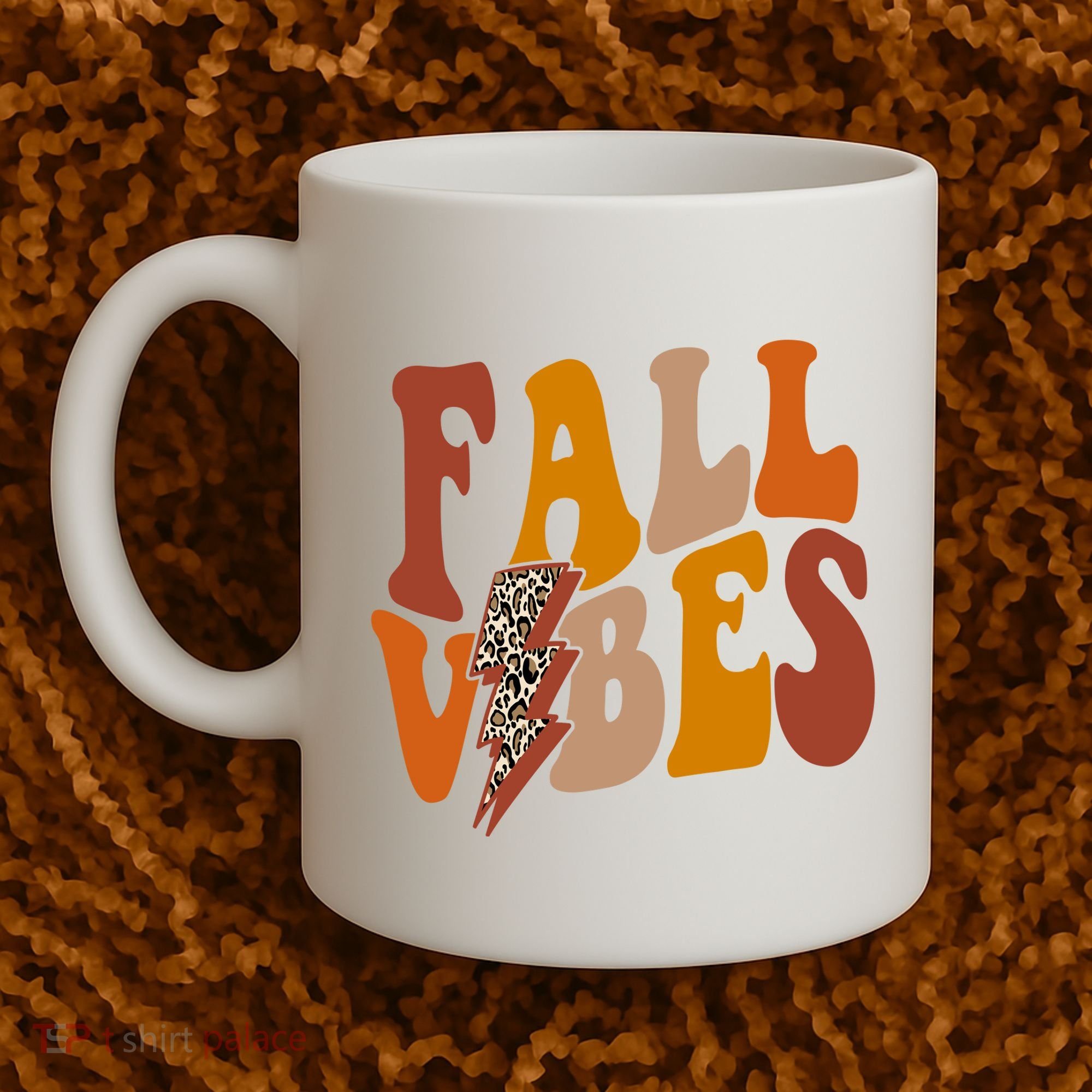 Fall Vibes Fall Season Lighting Bolt Coffee Mug