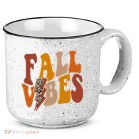 Fall Vibes Fall Season Lighting Bolt 15oz Campfire Ceramic Mug thumb 0