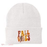 Fall Vibes Fall Season Lighting Bolt Beanie thumb 0