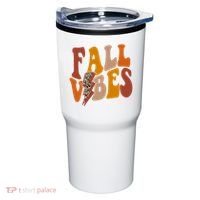 Fall Vibes Fall Season Lighting Bolt Tumbler thumb 0