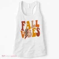 Fall Vibes Fall Season Lighting Bolt Women's Tank Top thumb 0