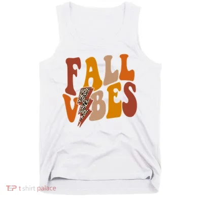 Fall Vibes Fall Season Lighting Bolt Tank Top
