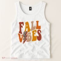 Fall Vibes Fall Season Lighting Bolt Tank Top thumb 2