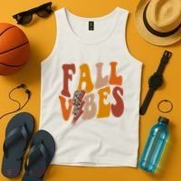 Fall Vibes Fall Season Lighting Bolt Tank Top thumb 4
