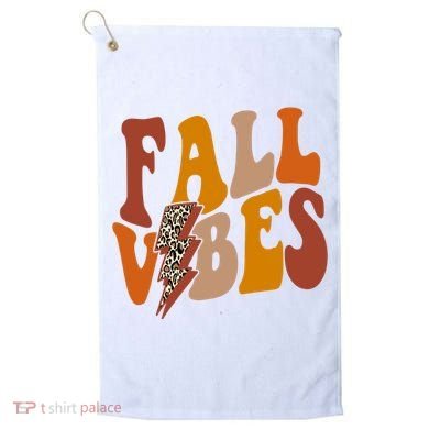 Fall Vibes Fall Season Lighting Bolt Golf Towel