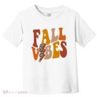 Fall Vibes Fall Season Lighting Bolt Toddler T-Shirt thumb 0