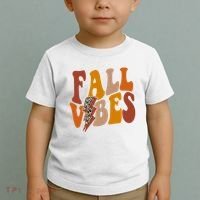 Fall Vibes Fall Season Lighting Bolt Toddler T-Shirt thumb 2