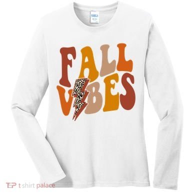 Fall Vibes Fall Season Lighting Bolt Women's Long Sleeve Shirt