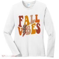 Fall Vibes Fall Season Lighting Bolt Women's Long Sleeve Shirt thumb 0