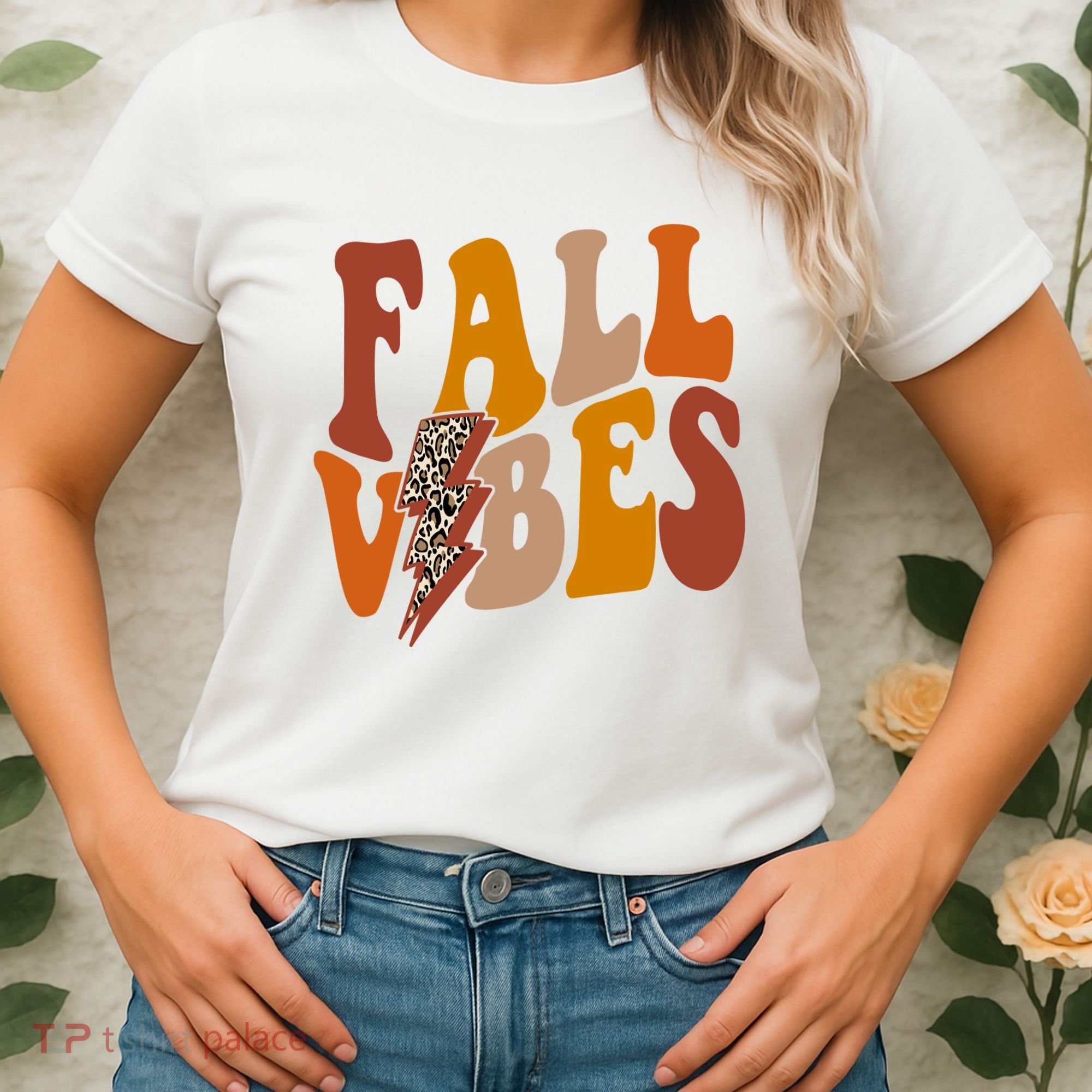 Fall Vibes Fall Season Lighting Bolt Women's T-Shirt