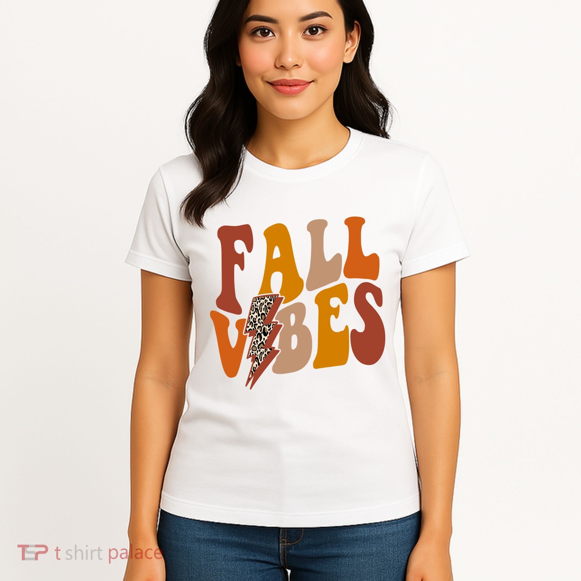 Fall Vibes Fall Season Lighting Bolt Women's T-Shirt