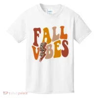 Fall Vibes Fall Season Lighting Bolt Kids T-Shirt thumb 0
