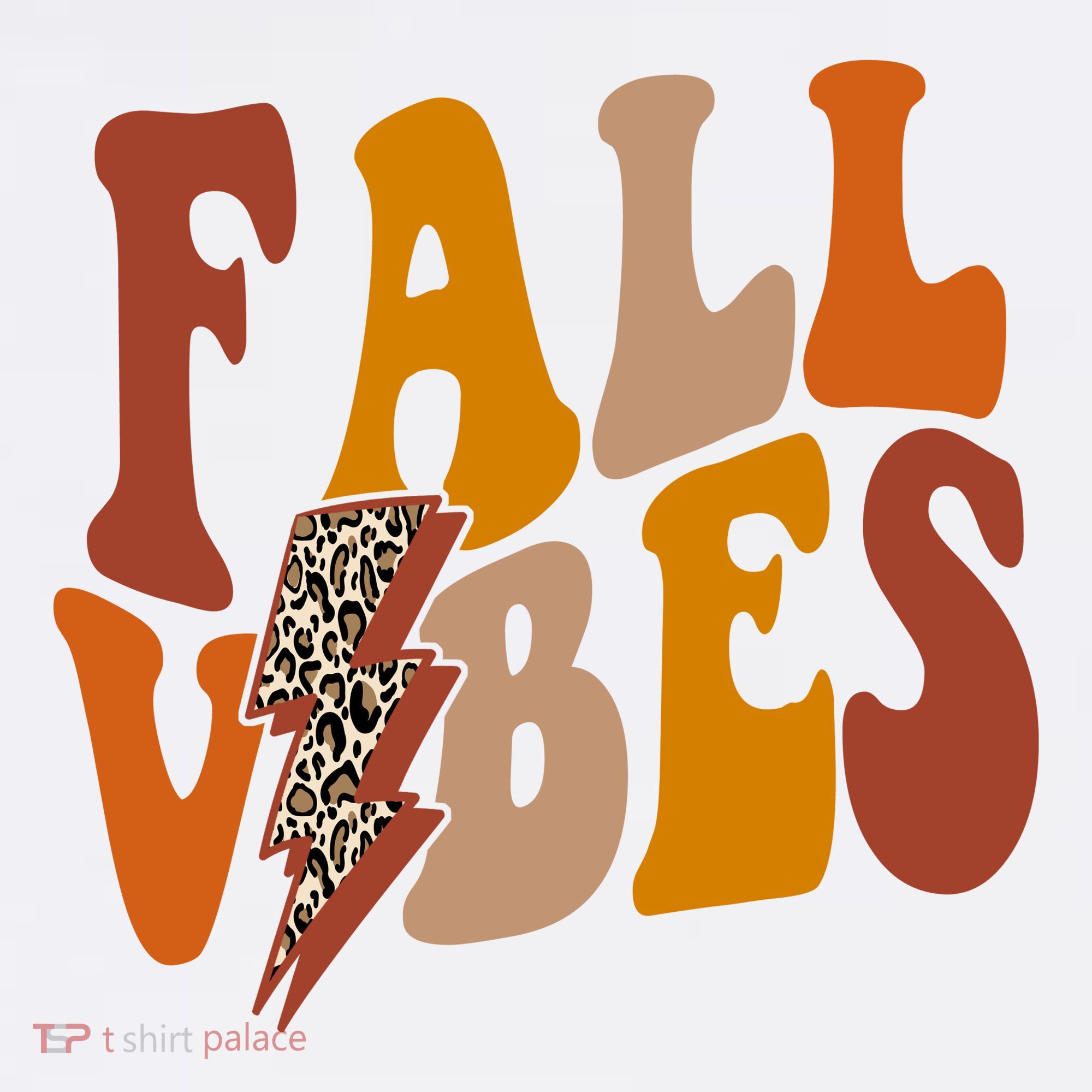 Fall Vibes Fall Season Lighting Bolt Kids T-Shirt