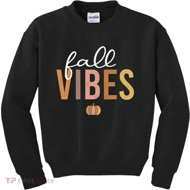 Fall Vibes Kids Sweatshirt