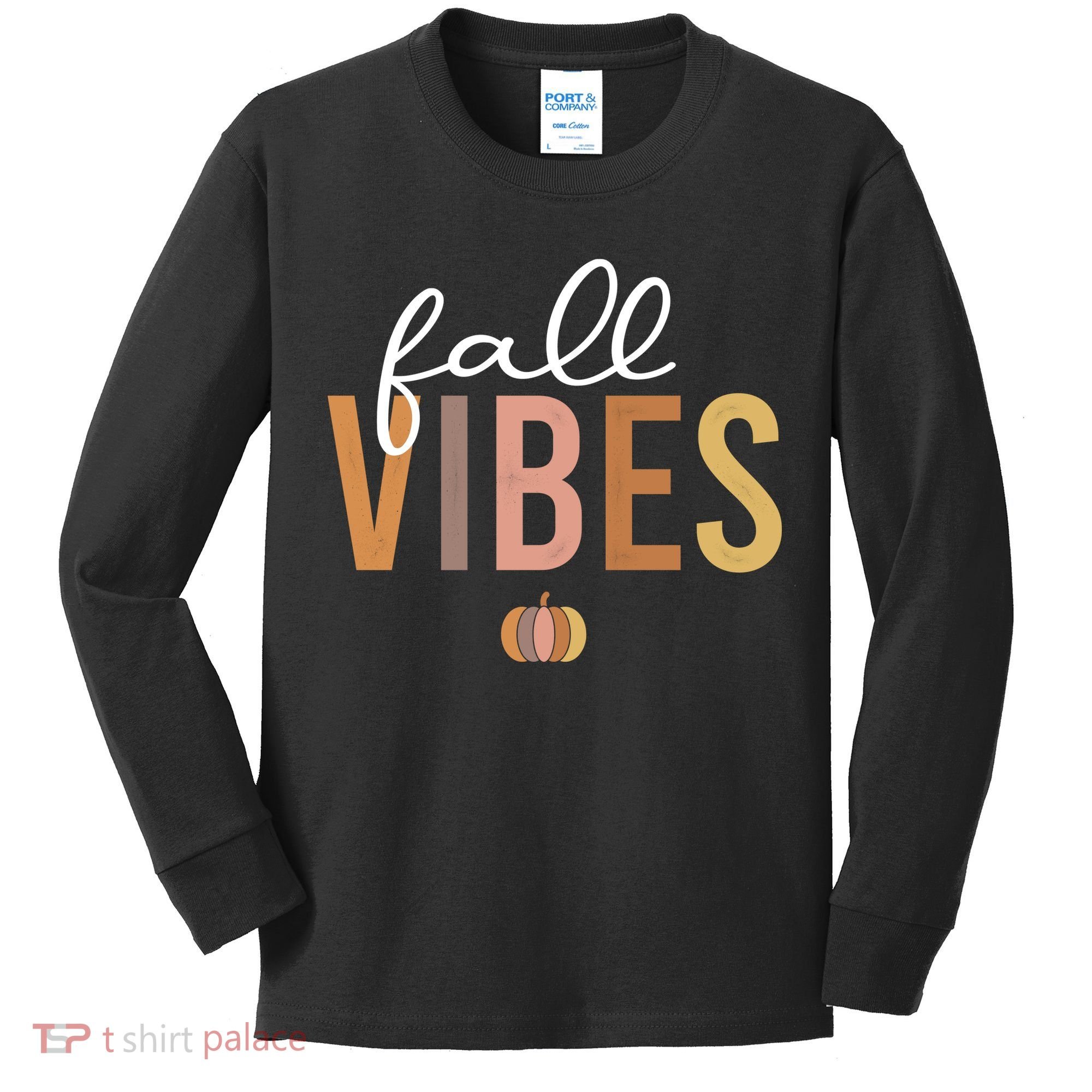 Fall Vibes Kids Long Sleeve Shirt