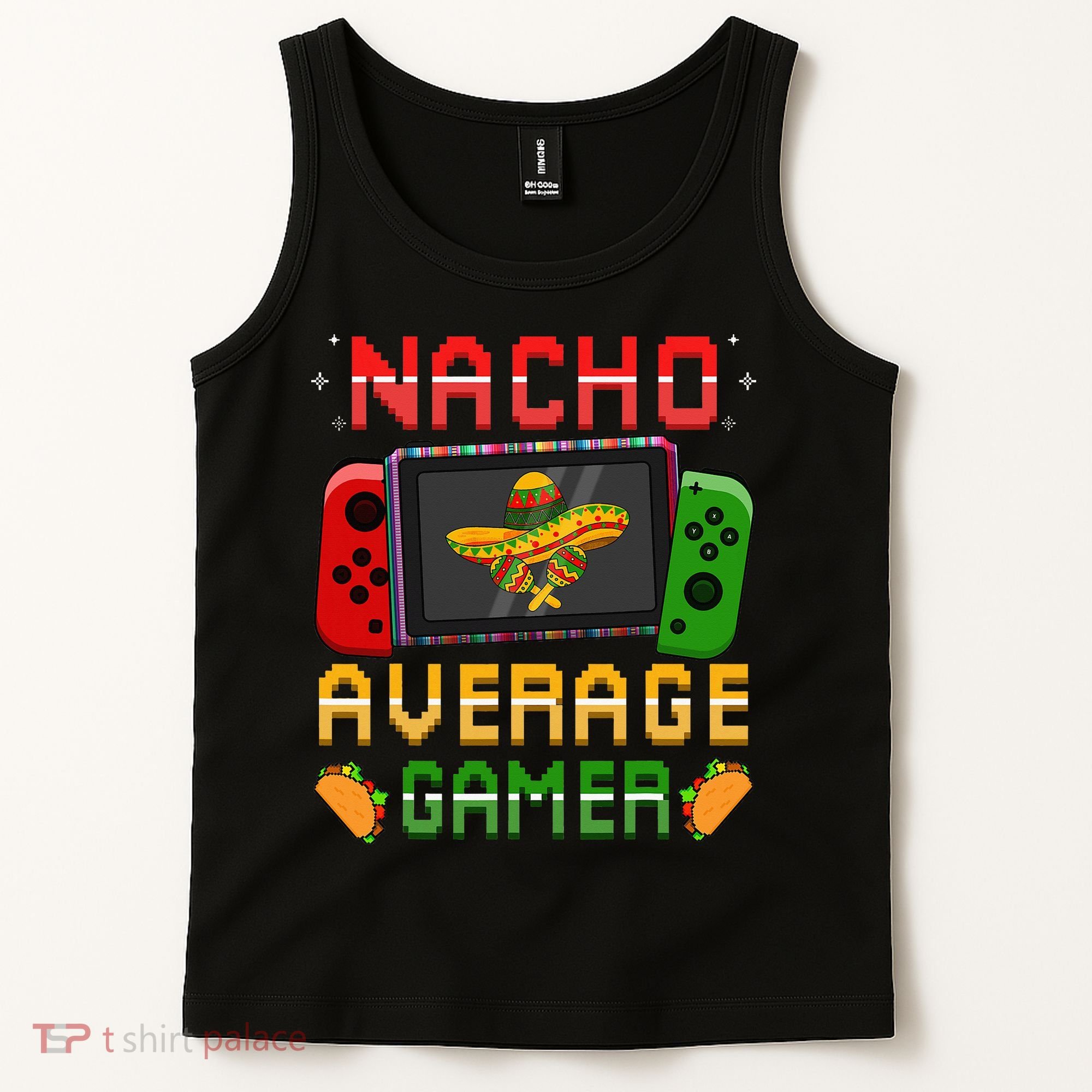 Funny Video Gamer Cinco De Mayo Let's Fiesta Party Tank Top