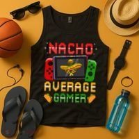 Funny Video Gamer Cinco De Mayo Let's Fiesta Party Tank Top thumb 4