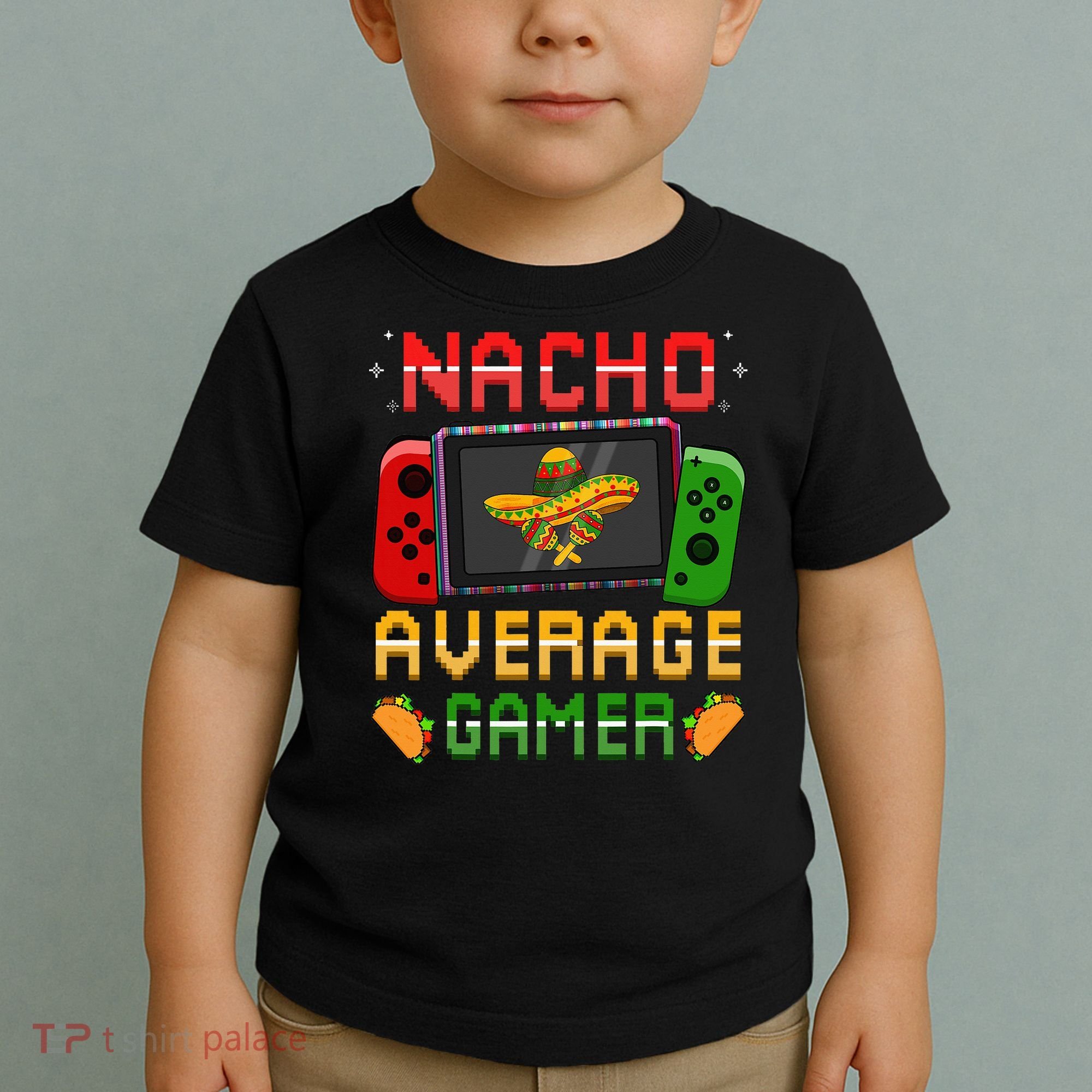 Funny Video Gamer Cinco De Mayo Let's Fiesta Party Toddler T-Shirt