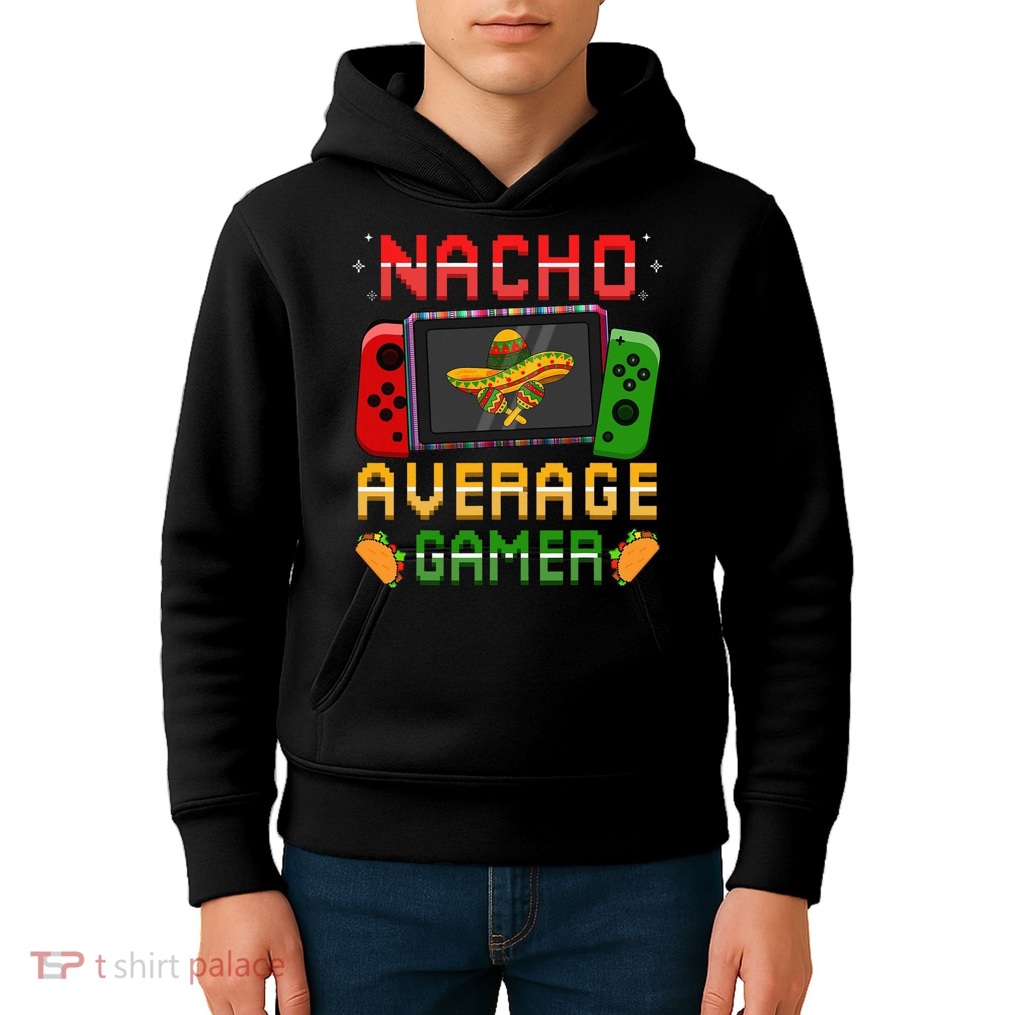 Funny Video Gamer Cinco De Mayo Let's Fiesta Party Kids Hoodie