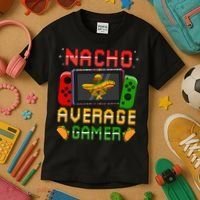 Funny Video Gamer Cinco De Mayo Let's Fiesta Party Kids T-Shirt thumb 3