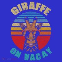 Funny Vintage Giraffe On Vacay Mode Summer Vacation Vibes Gift T-Shirt thumb 7