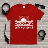 Funny Vintage Golf Eat Sleep Repeat Golfing Fan T-Shirt thumb 5