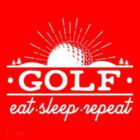 Funny Vintage Golf Eat Sleep Repeat Golfing Fan T-Shirt thumb 7