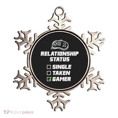 Funny Video Gamer Humor Relationship Status Single Taken Ornament