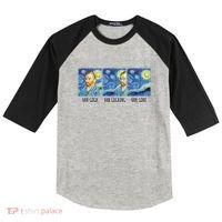 Funny Van Gogh Van Goghing Van Gone Fine Art Painting Joke Raglan Baseball Sleeve Shirt thumb 0