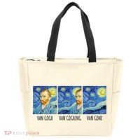 Funny Van Gogh Van Goghing Van Gone Fine Art Painting Joke Tote Bag thumb 0