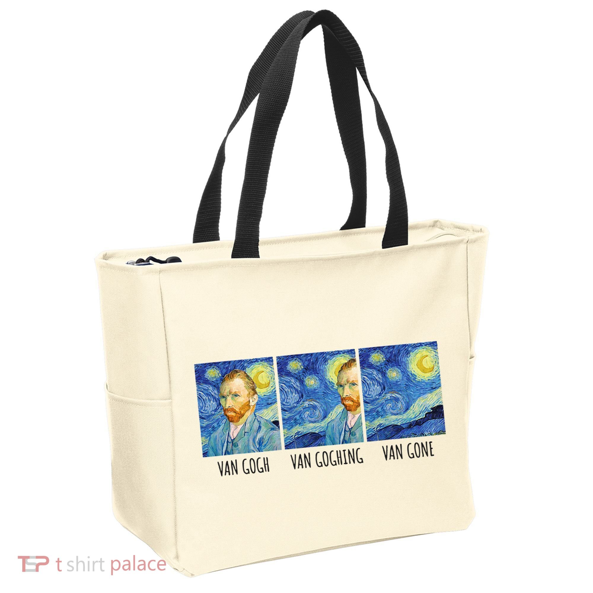 Funny Van Gogh Van Goghing Van Gone Fine Art Painting Joke Tote Bag