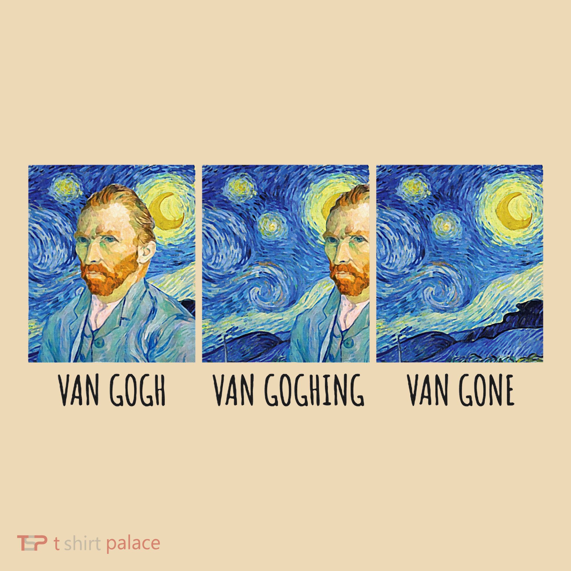 Funny Van Gogh Van Goghing Van Gone Fine Art Painting Joke Tote Bag