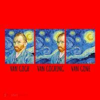 Funny Van Gogh Van Goghing Van Gone Fine Art Painting Joke Santa Hat thumb 1