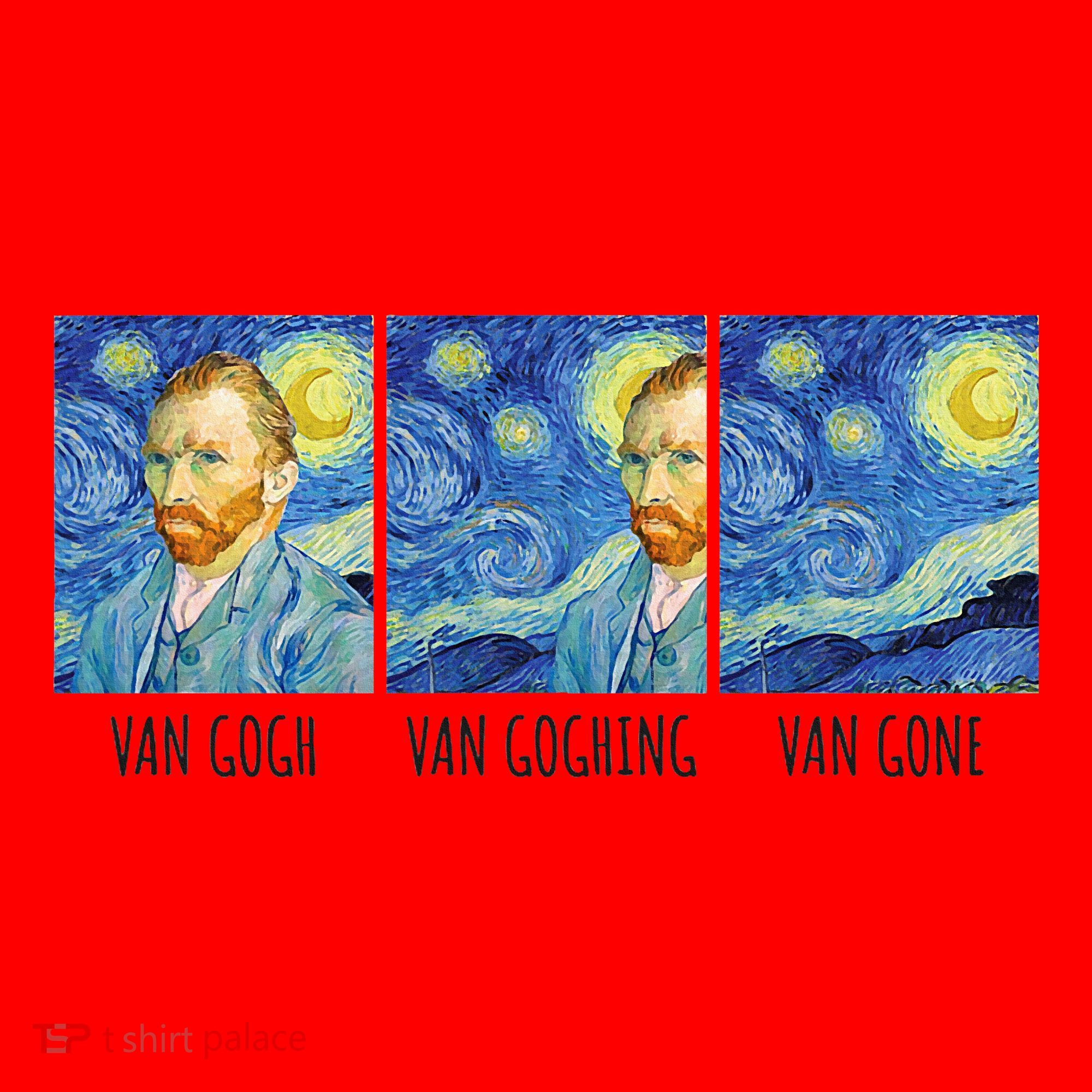 Funny Van Gogh Van Goghing Van Gone Fine Art Painting Joke Santa Hat