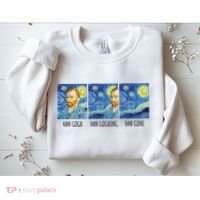 Funny Van Gogh Van Goghing Van Gone Fine Art Painting Joke Sweatshirt thumb 2