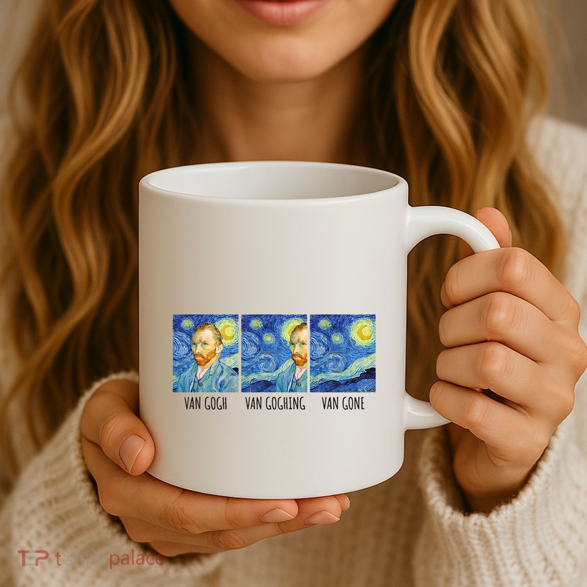 Funny Van Gogh Van Goghing Van Gone Fine Art Painting Joke Coffee Mug