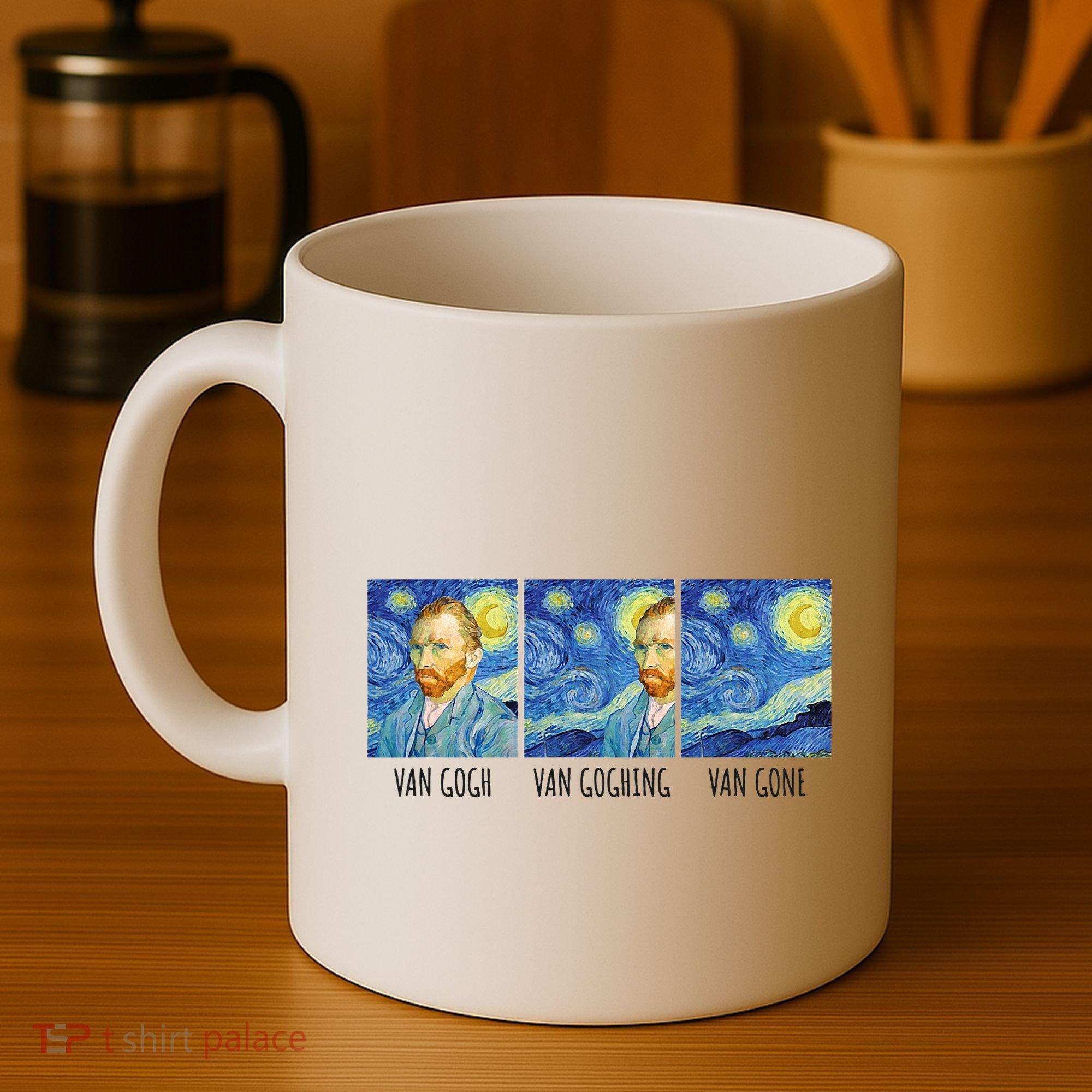 Funny Van Gogh Van Goghing Van Gone Fine Art Painting Joke Coffee Mug