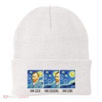 Funny Van Gogh Van Goghing Van Gone Fine Art Painting Joke Beanie thumb 0