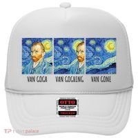 Funny Van Gogh Van Goghing Van Gone Fine Art Painting Joke Hat thumb 0