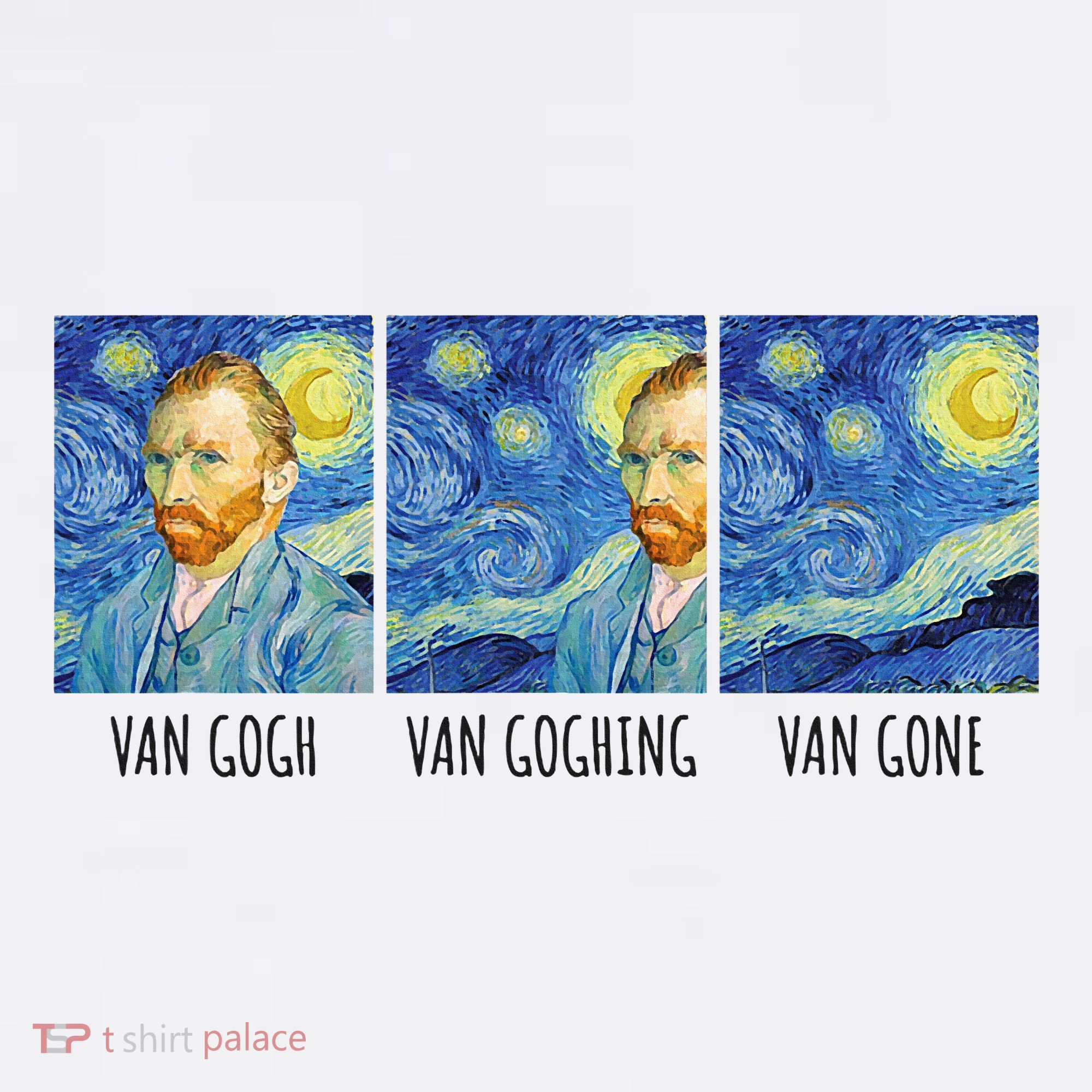 Funny Van Gogh Van Goghing Van Gone Fine Art Painting Joke Tank Top