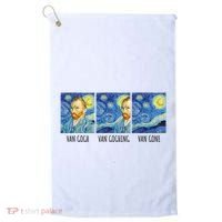 Funny Van Gogh Van Goghing Van Gone Fine Art Painting Joke Golf Towel thumb 0