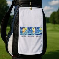 Funny Van Gogh Van Goghing Van Gone Fine Art Painting Joke Golf Towel thumb 2