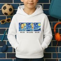 Funny Van Gogh Van Goghing Van Gone Fine Art Painting Joke Kids Hoodie thumb 2