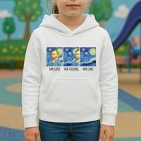 Funny Van Gogh Van Goghing Van Gone Fine Art Painting Joke Kids Hoodie thumb 3