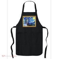 Funny Van Gogh Starry Night Llama Alpaca Apron thumb 0