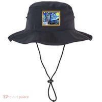 Funny Van Gogh Starry Night Llama Alpaca Bucket Hat thumb 0