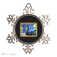 Funny Van Gogh Starry Night Llama Alpaca Ornament thumb 0