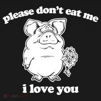 Funny Vegan Gift: Please Dont Eat Me (I Love You) Funny Gift Bucket Hat thumb 4