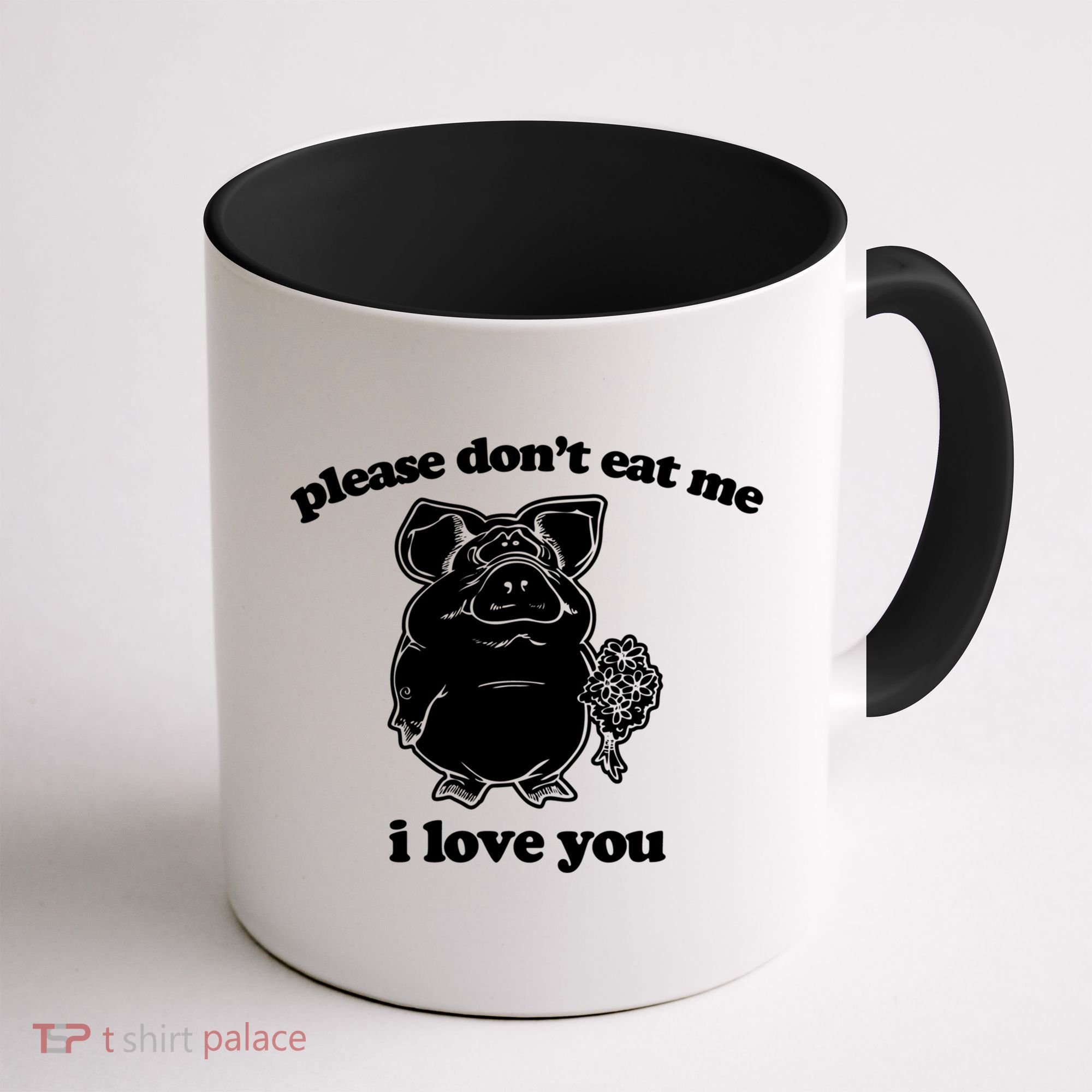 Funny Vegan Gift: Please Dont Eat Me (I Love You) Funny Gift Coffee Mug