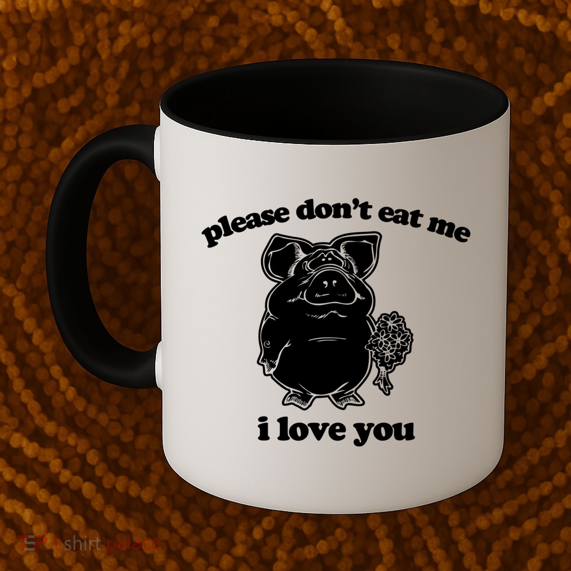 Funny Vegan Gift: Please Dont Eat Me (I Love You) Funny Gift Coffee Mug